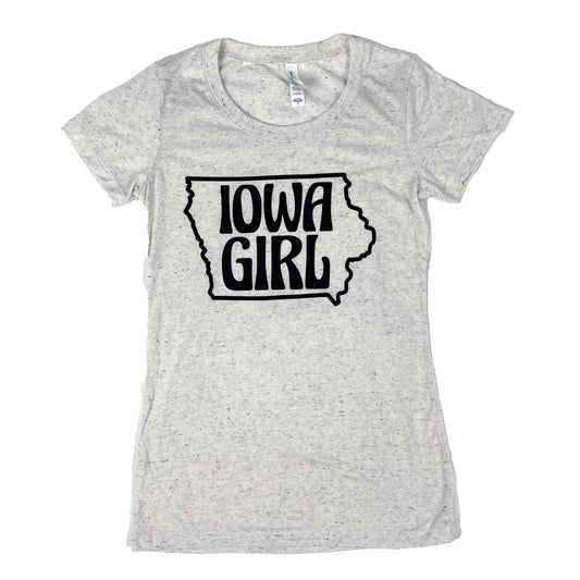Iowa Girl - State Shape T-Shirt